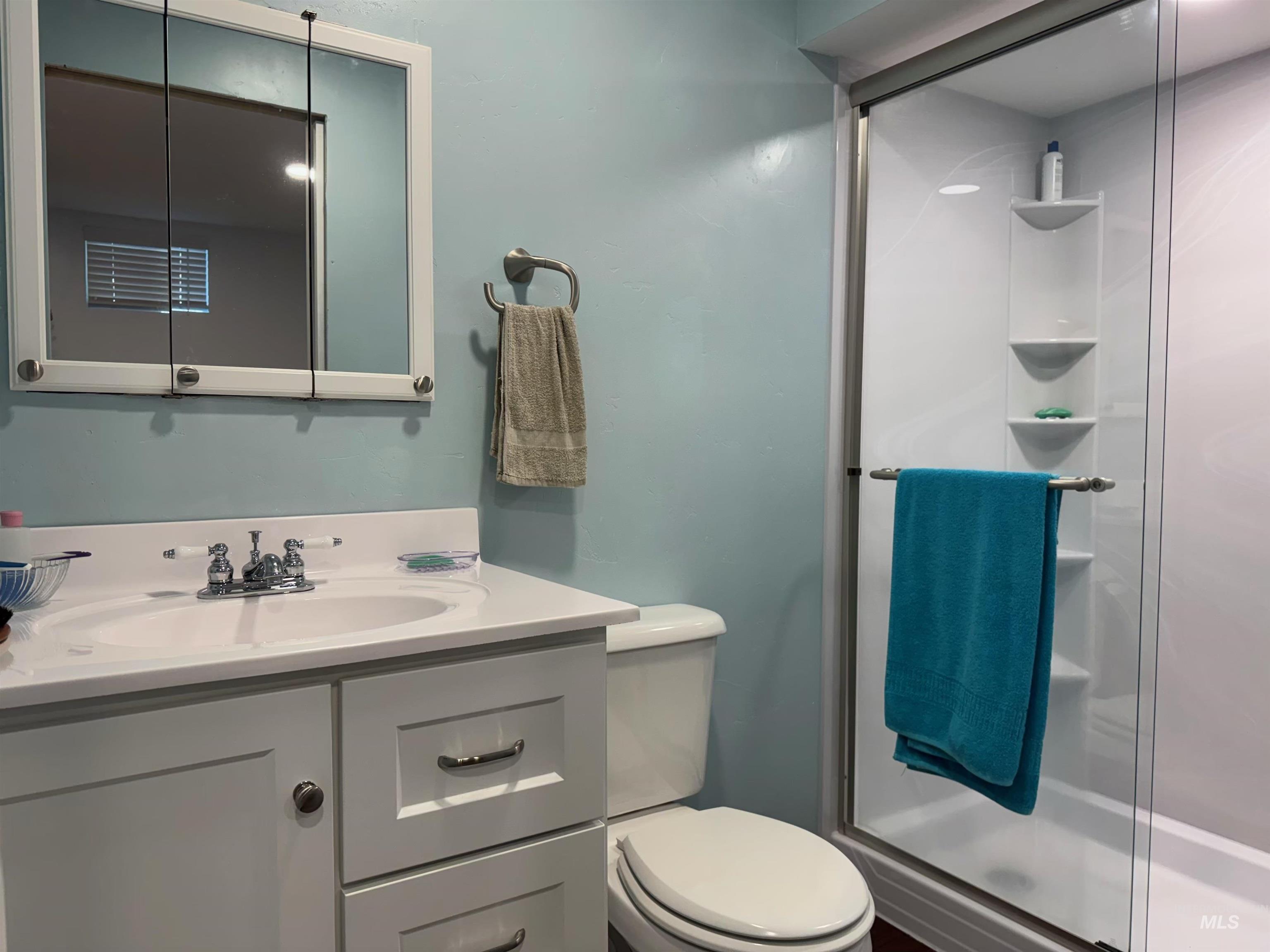 643 South Main Street Cascade, ID 83611 - Photo 17 of 38 Bathroom with vanity and a shower stall