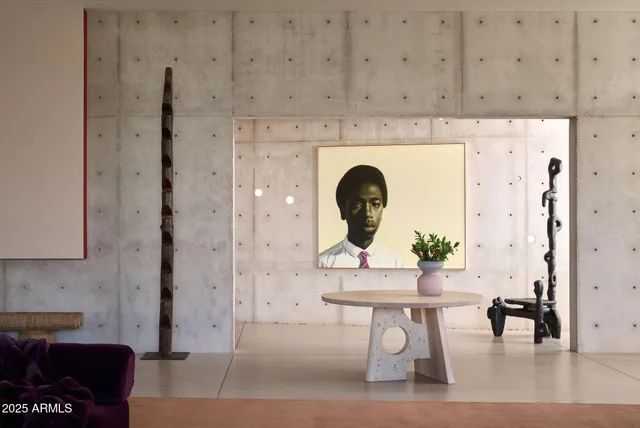 a view of livingroom with furniture and wooden floor