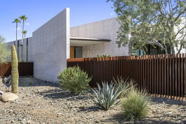 a backyard of a house