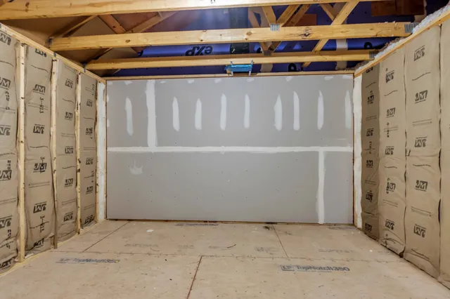 a view of a glass door with a from a window