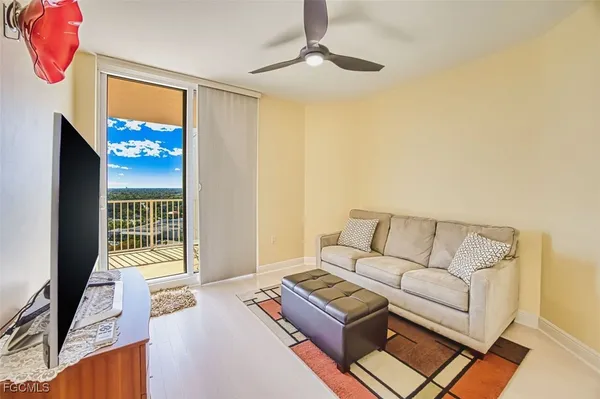 a view of city from balcony