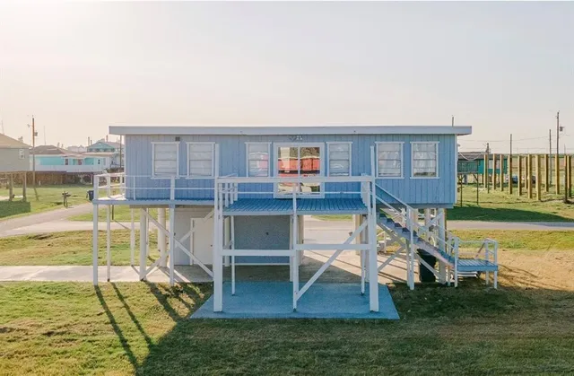 a view of a house with a swimming pool