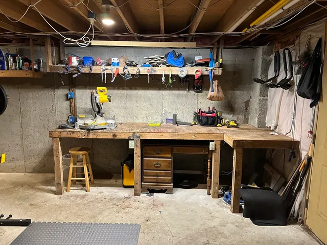 a view of storage and utility room