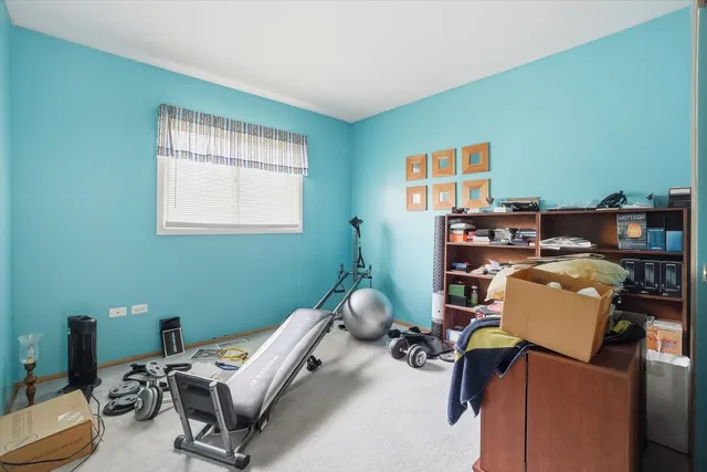 a room with furniture and a window