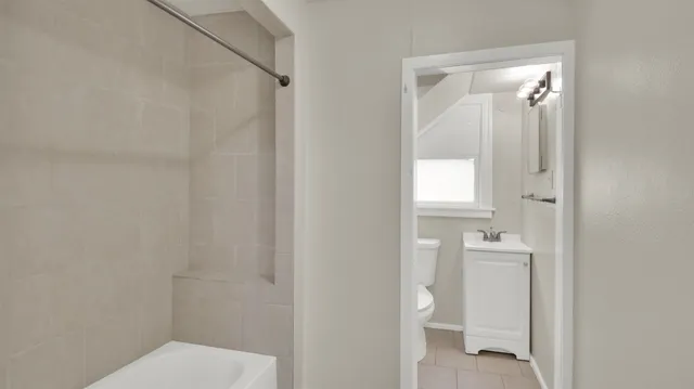 a bathroom with a toilet