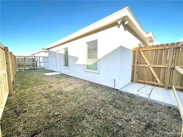 a backyard of a house