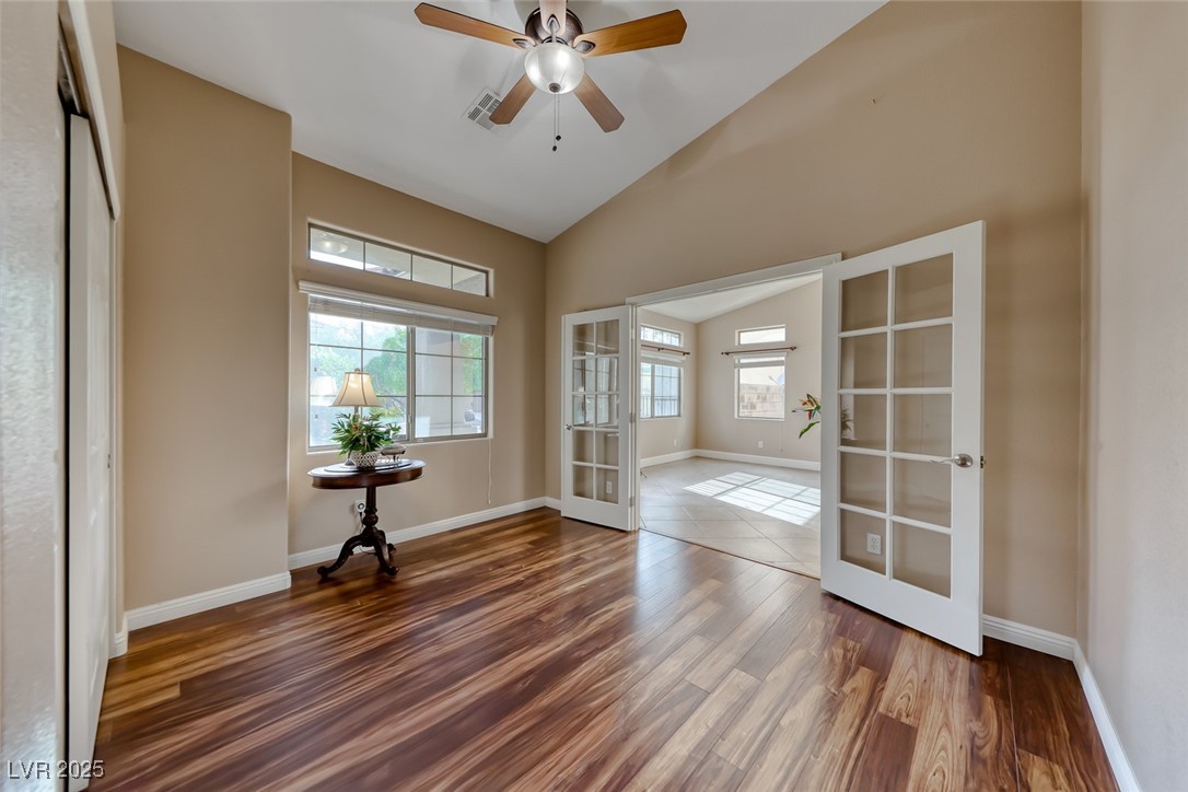 2764 Craigmillar Street Henderson, NV 89044 - Photo 17 of 24 Front Bedroom with French doors.