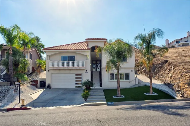 a front view of house with a yard
