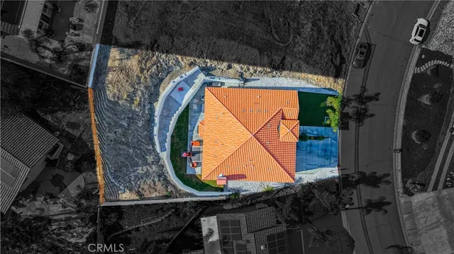 a front view of house with a yard