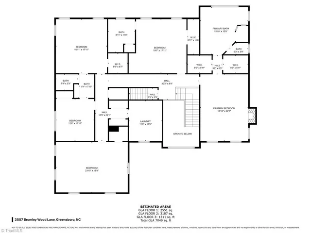 $1,300,000 | 3507 Bromley Wood Lane, Greensboro, NC 27410