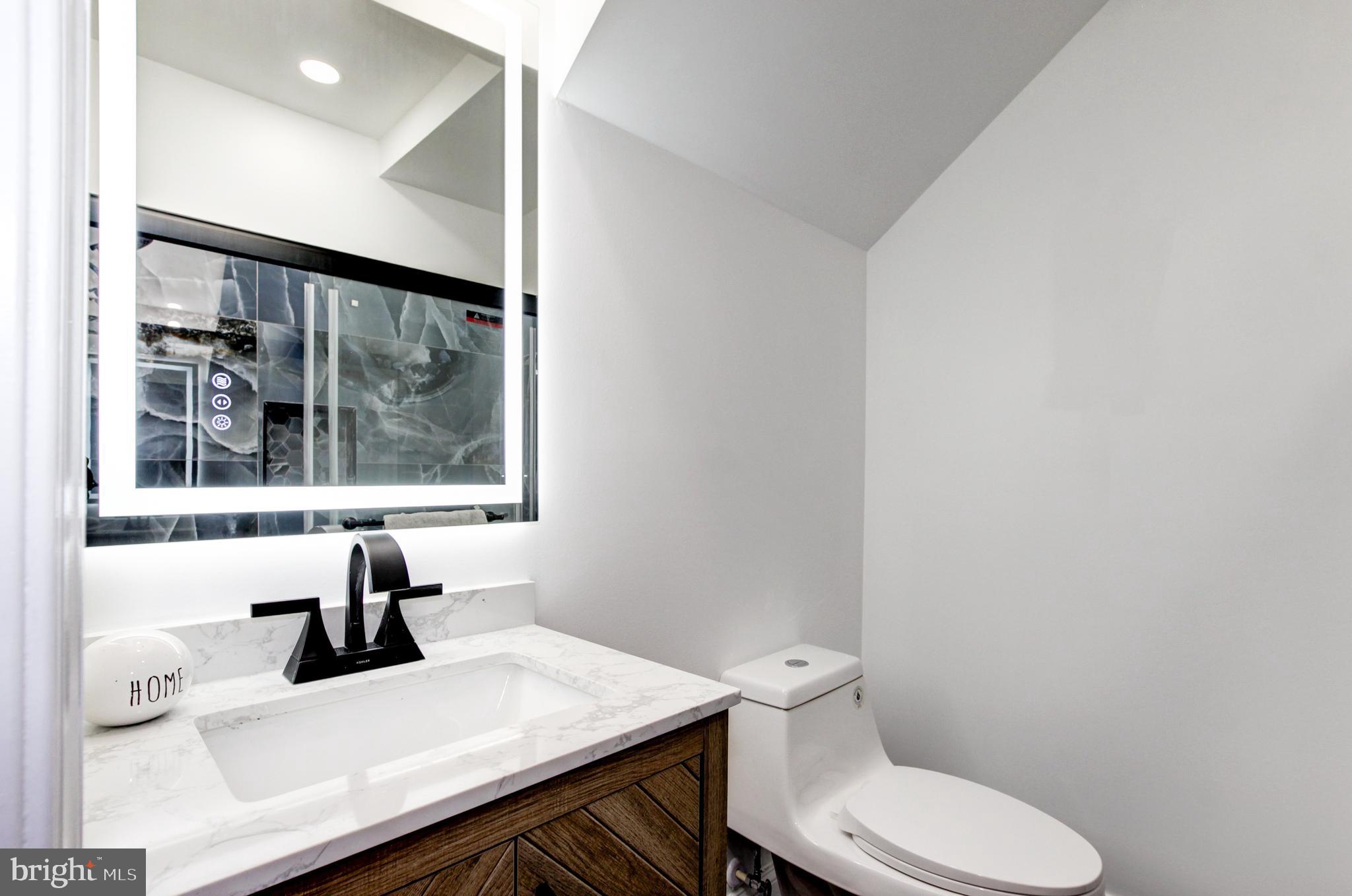 1324 Aisquith Street Baltimore, MD 21202 - Photo 15 of 47 a bathroom with a sink a toilet and a window