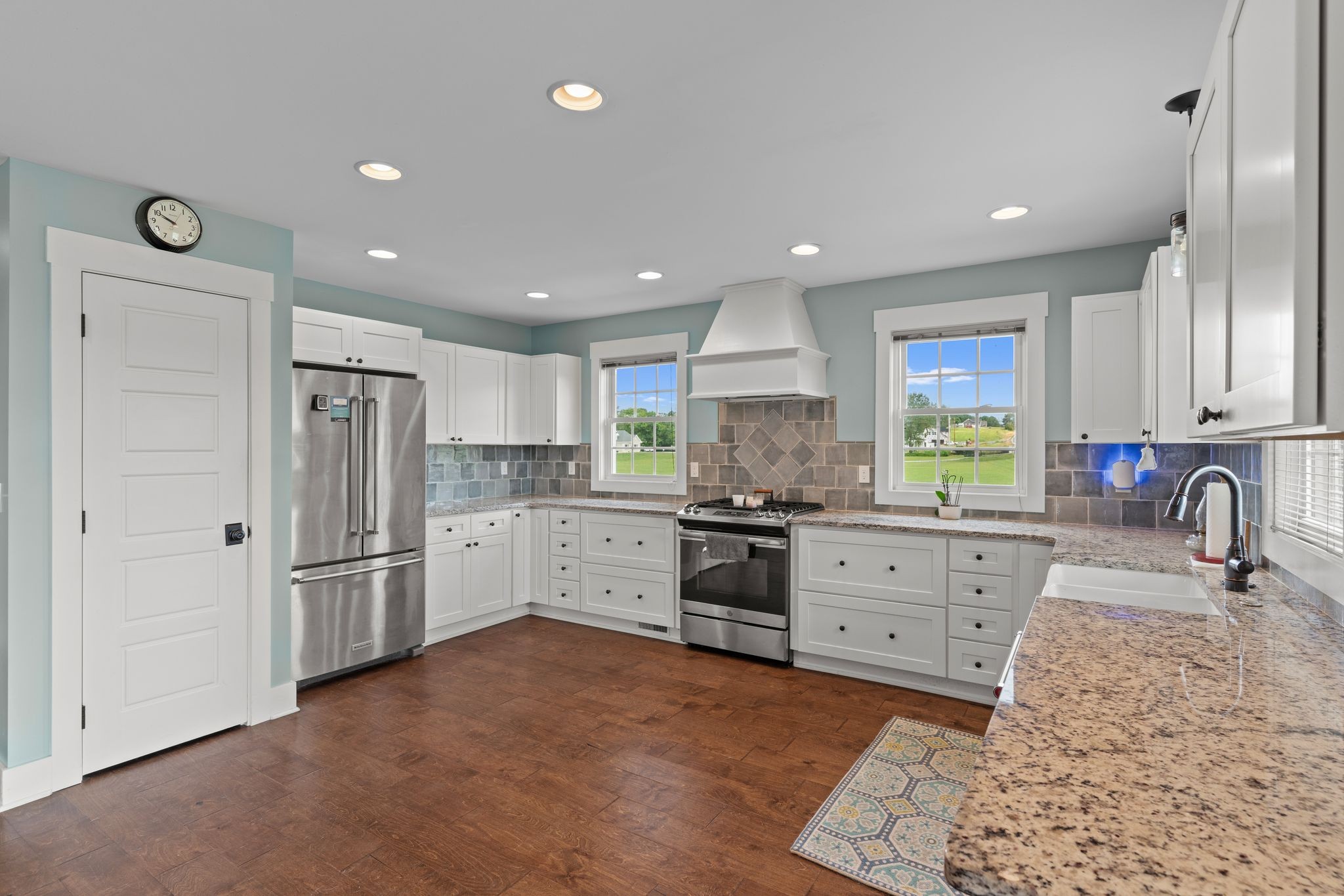 5216 Highway 161 Springfield, TN 37172 - Photo 6 of 31 a kitchen with stainless steel appliances granite countertop a refrigerator sink and cabinets