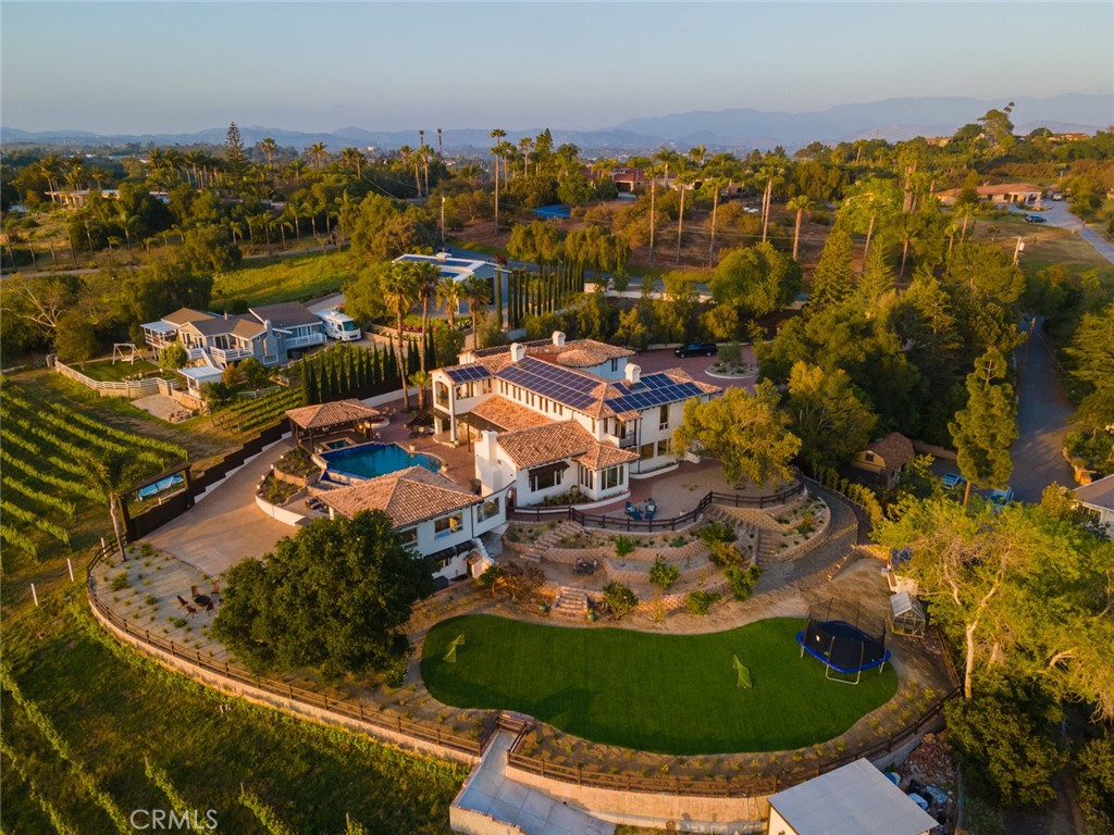 4567 Sleeping Indian Road Fallbrook, CA 92028 - Photo 68 of 72 an aerial view of residential houses with outdoor space
