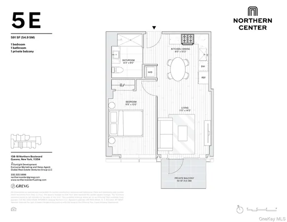 $717,500 | 138-18 Northern Boulevard, Unit 5E | Downtown Flushing