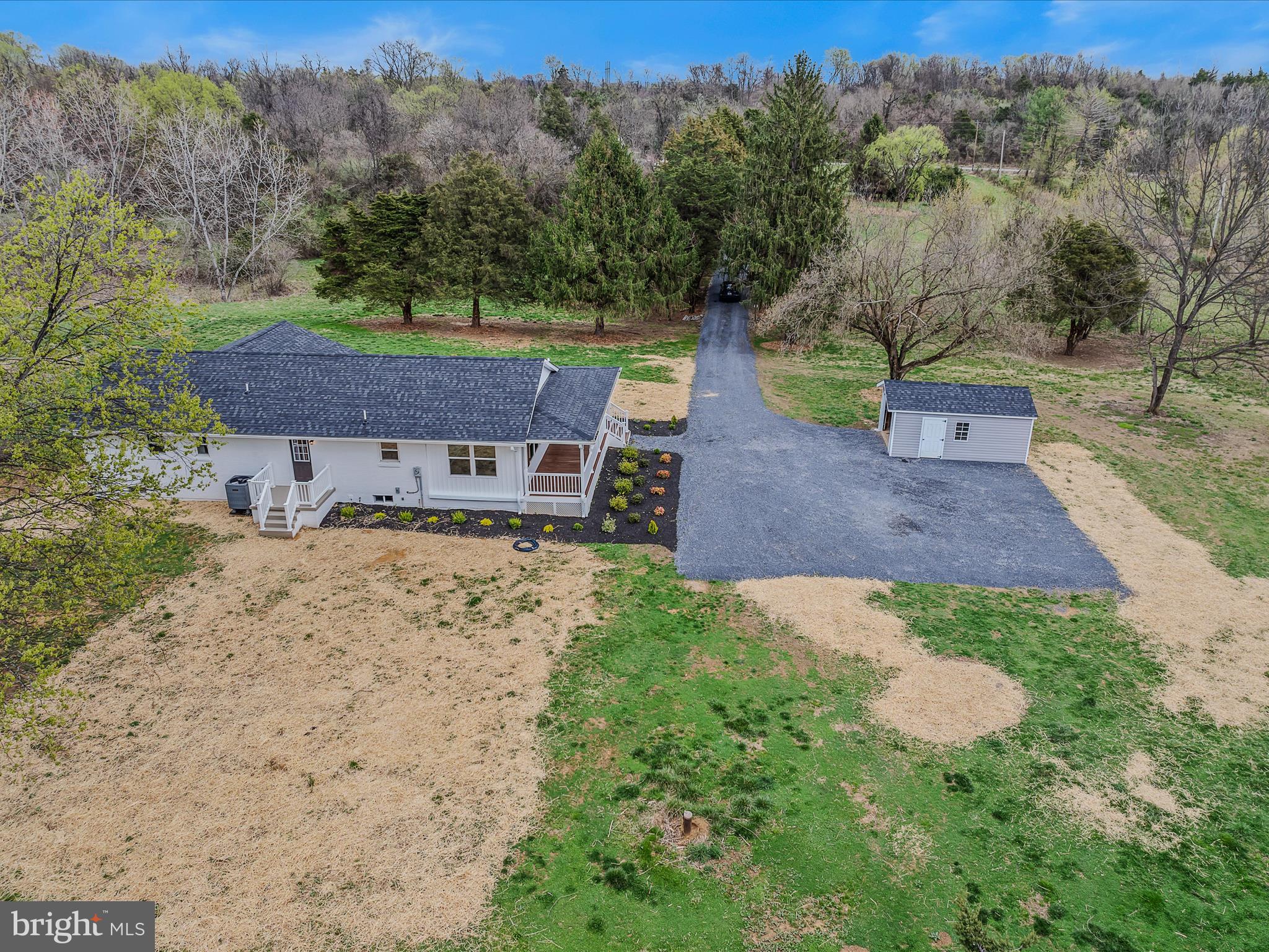 89 Morgan Grove Road Shepherdstown, WV 25443 - Photo 53 of 68 an aerial view of a house with a yard
