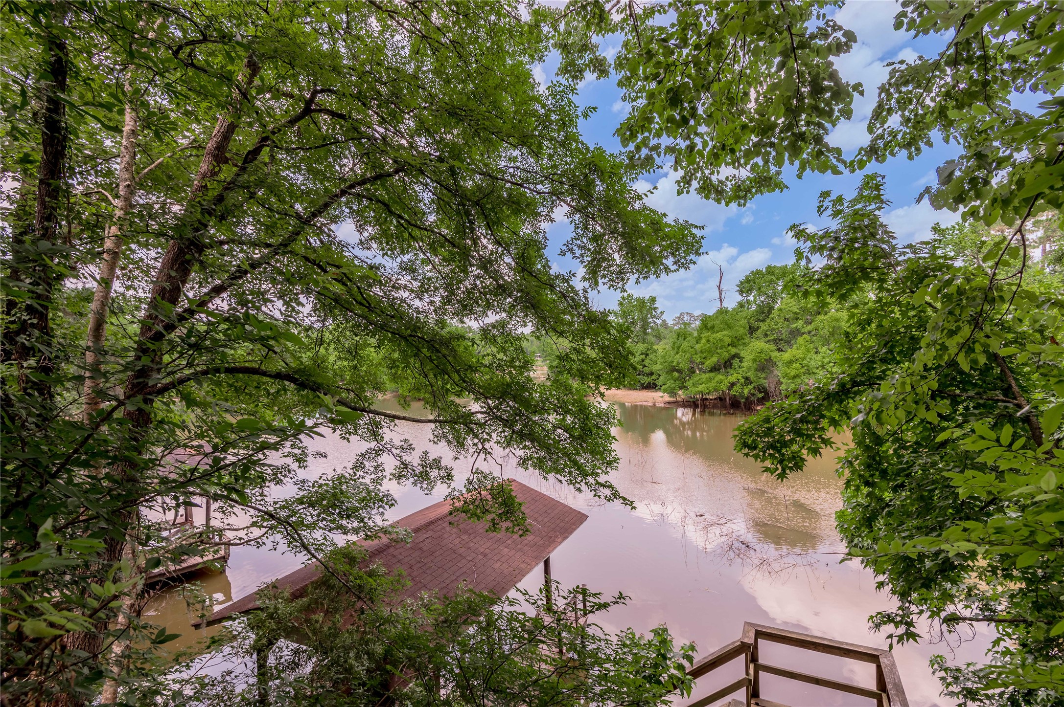 109 Hill Top Road Huntsville, TX 77320 - Photo 23 of 38 a view of lake from balcony