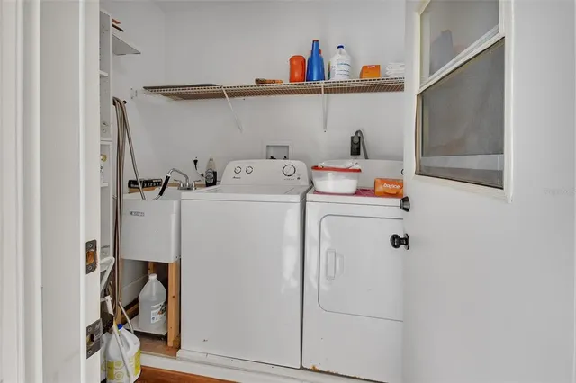 a view of an ocean and trees