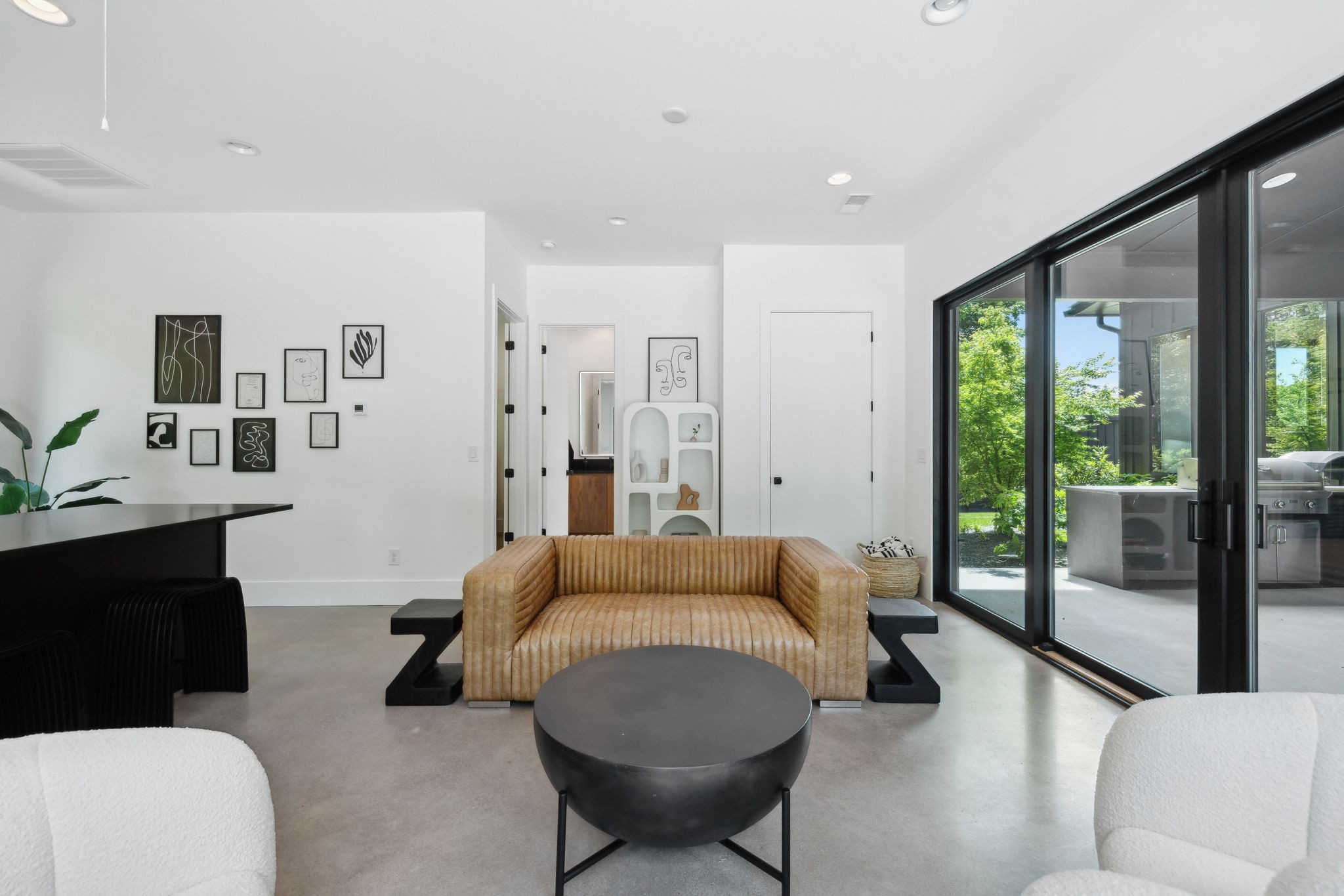 4160 Clovercroft Road Franklin, TN 37067 - Photo 15 of 62 a living room with furniture and a floor to ceiling window