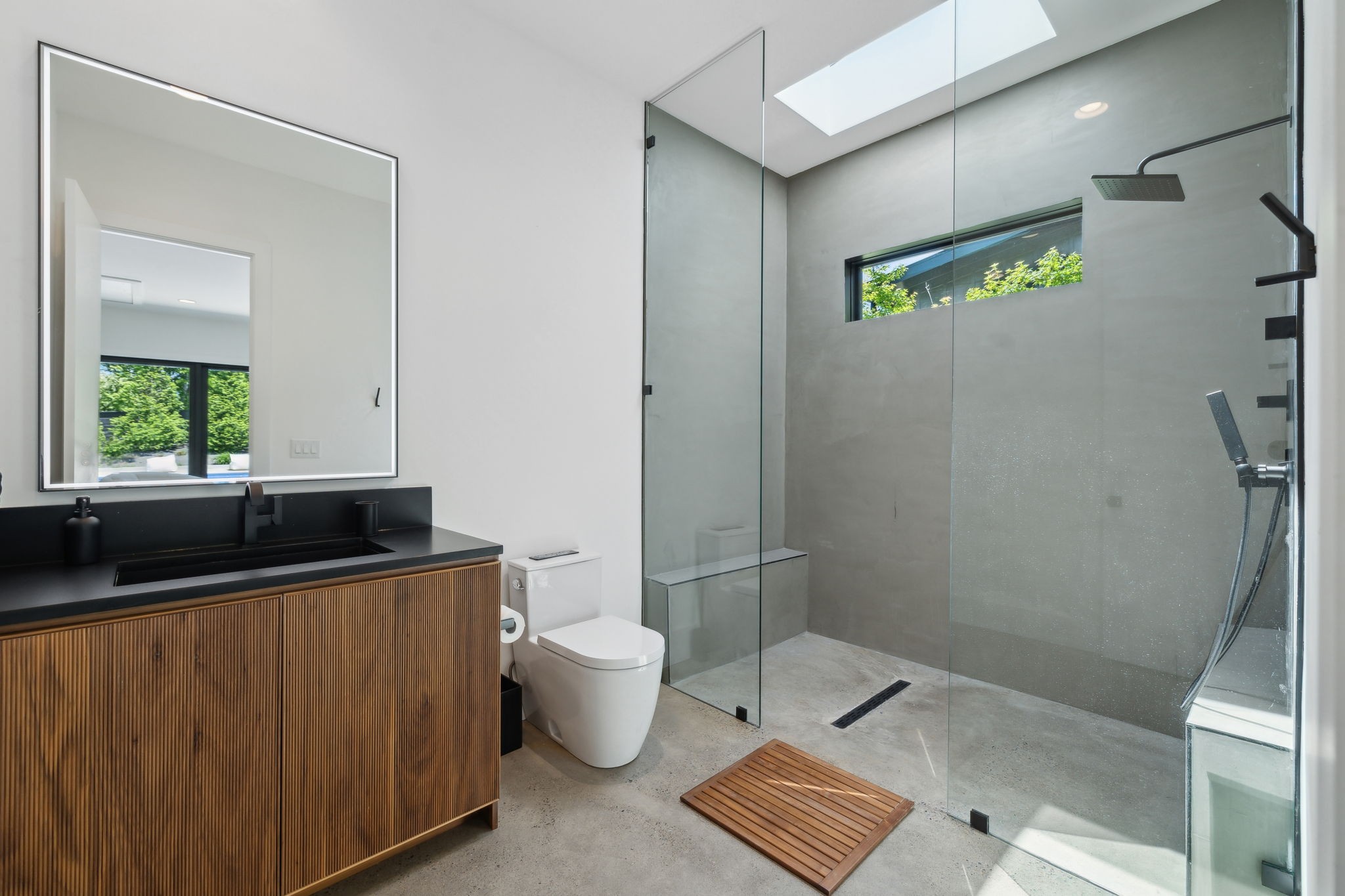 4160 Clovercroft Road Franklin, TN 37067 - Photo 29 of 62 a bathroom with a granite countertop sink toilet and shower