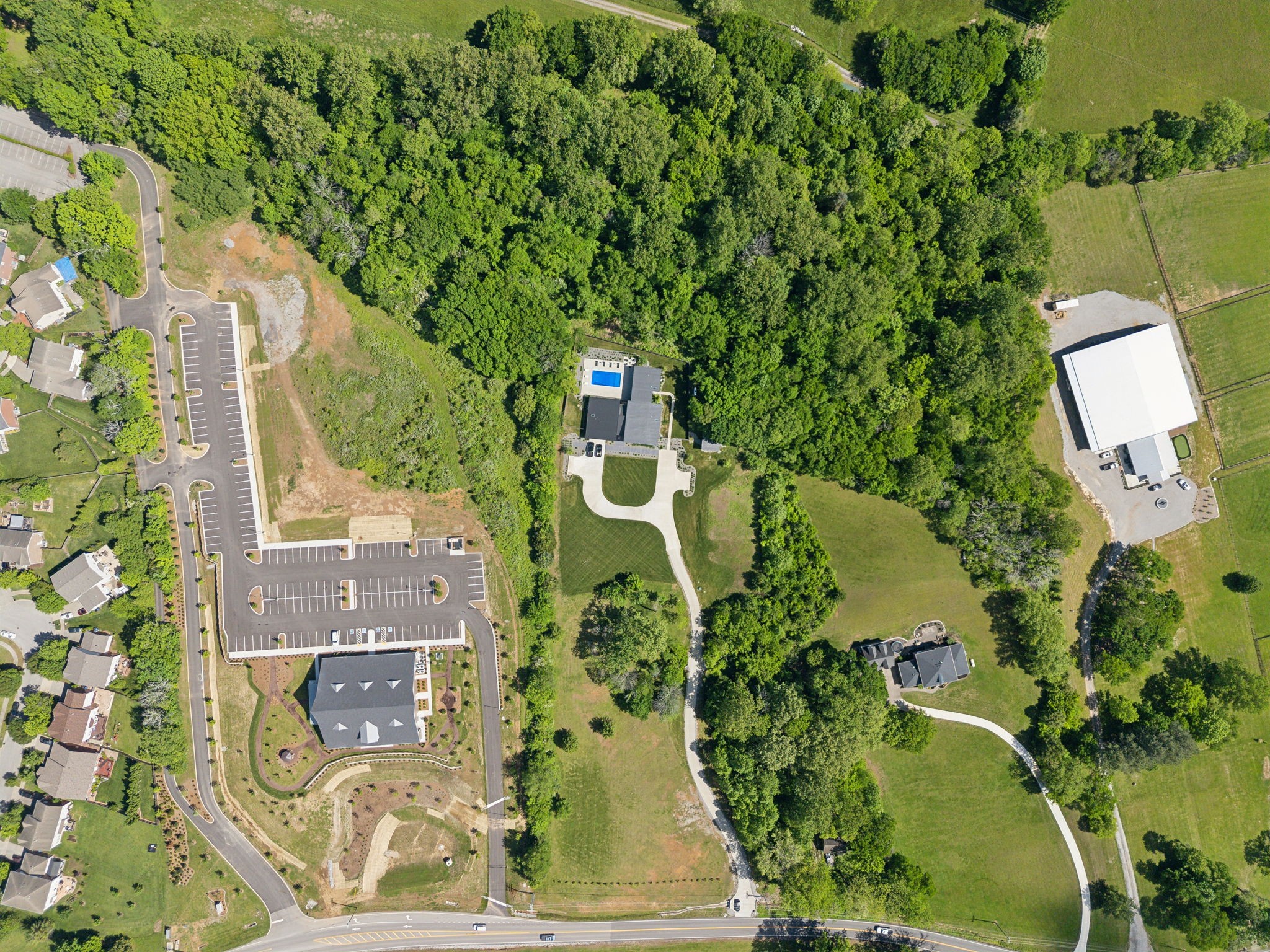 4160 Clovercroft Road Franklin, TN 37067 - Photo 7 of 62 an aerial view of a house with a yard