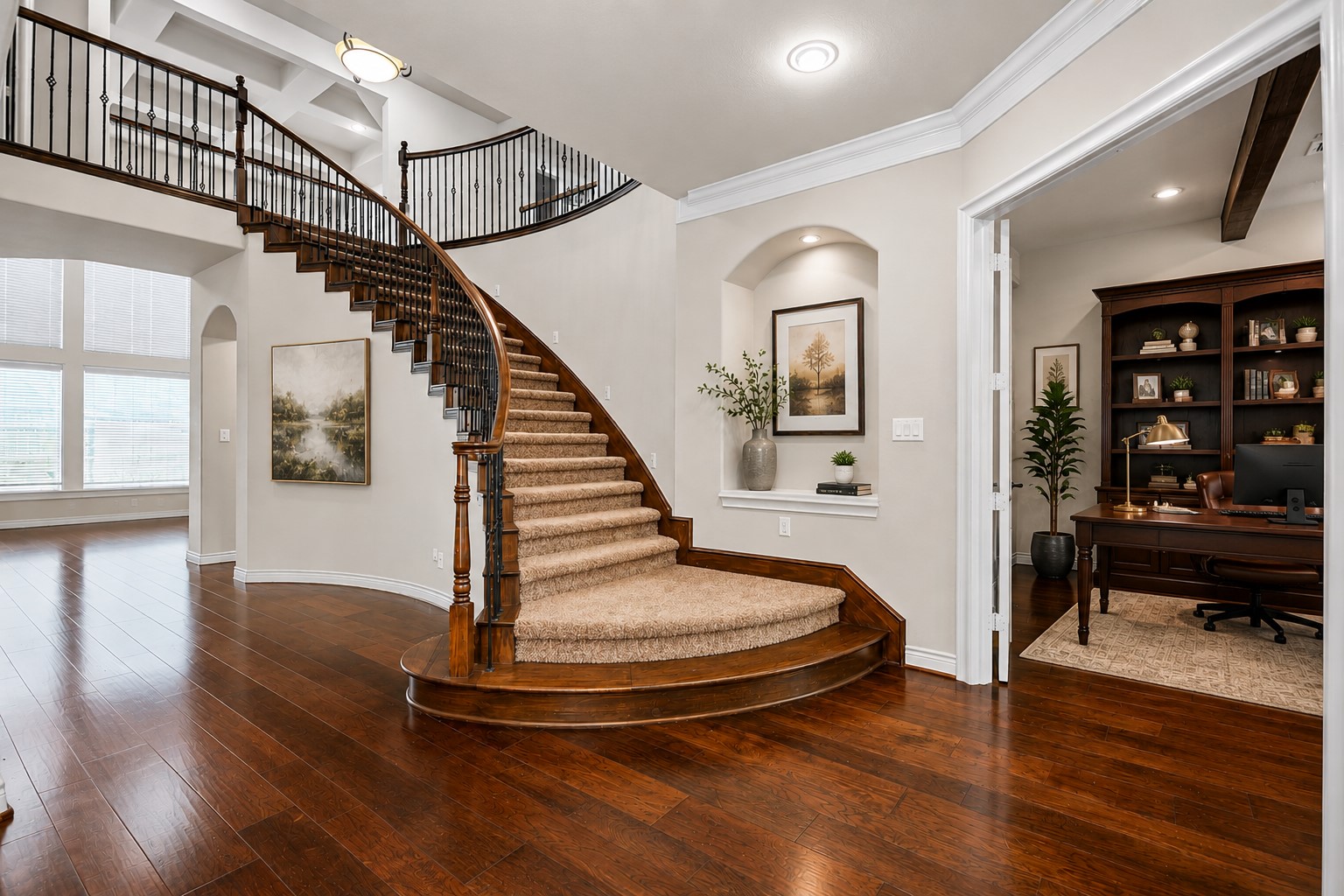 4315 Sanctuary Halls Spring, TX 77388 - Photo 4 of 50 a view of entryway and hall with wooden floor