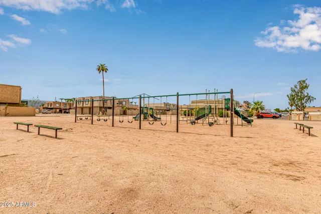 a view of outdoor space with seating