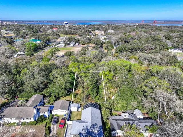 an aerial view of multiple house