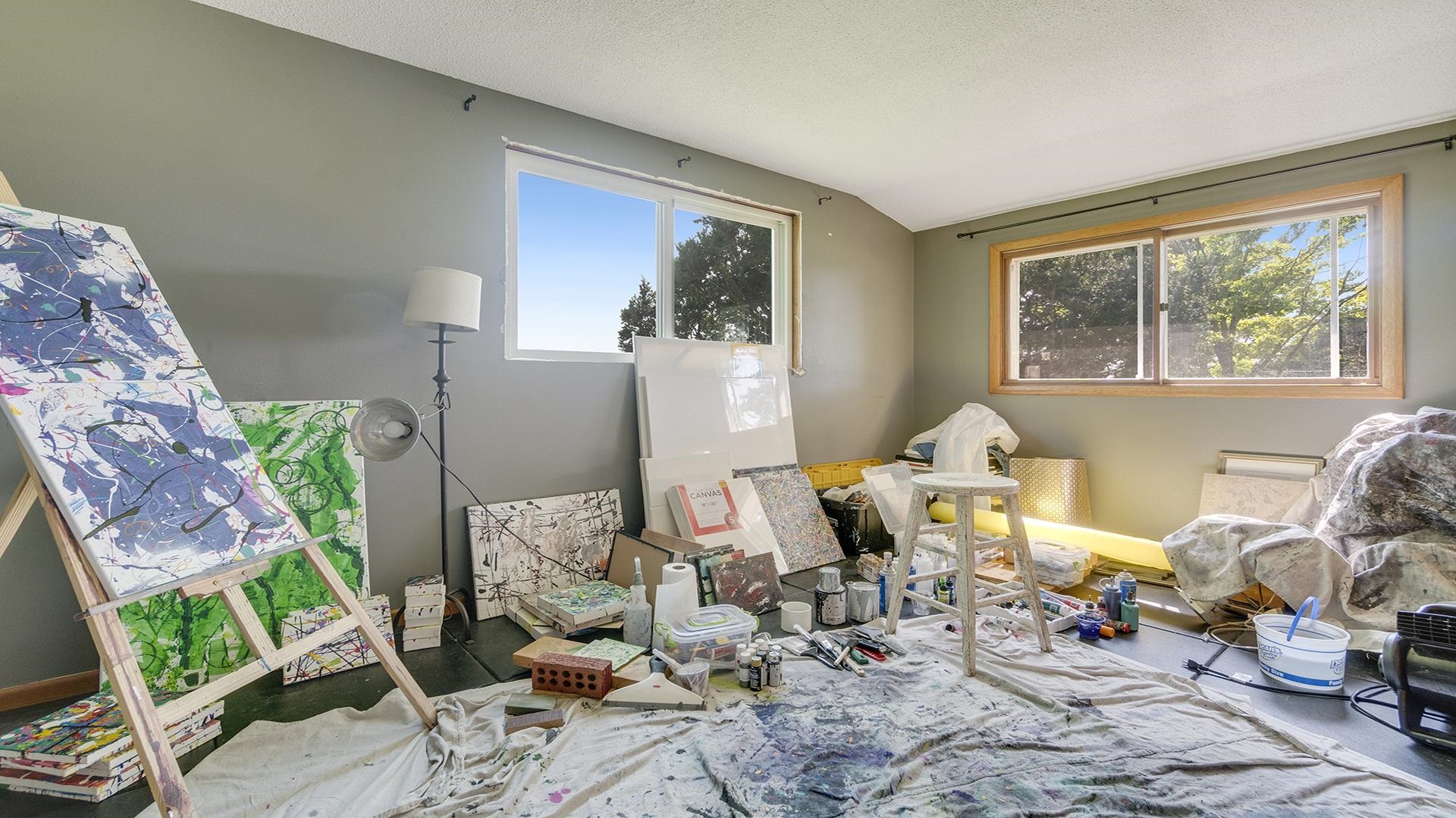 9807 North Leaf River Road Leaf River, IL 61047 - Photo 23 of 37 a living room with patio furniture and a large window