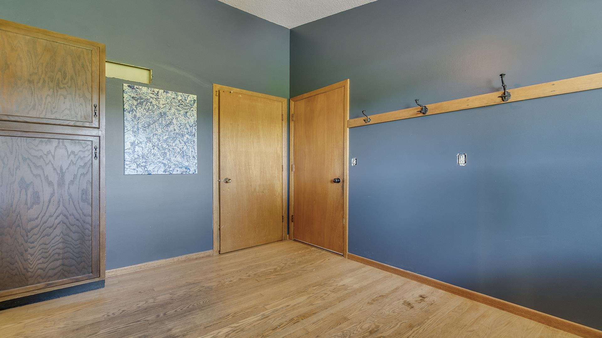 9807 North Leaf River Road Leaf River, IL 61047 - Photo 25 of 37 a view of a big room with closet and wooden floor