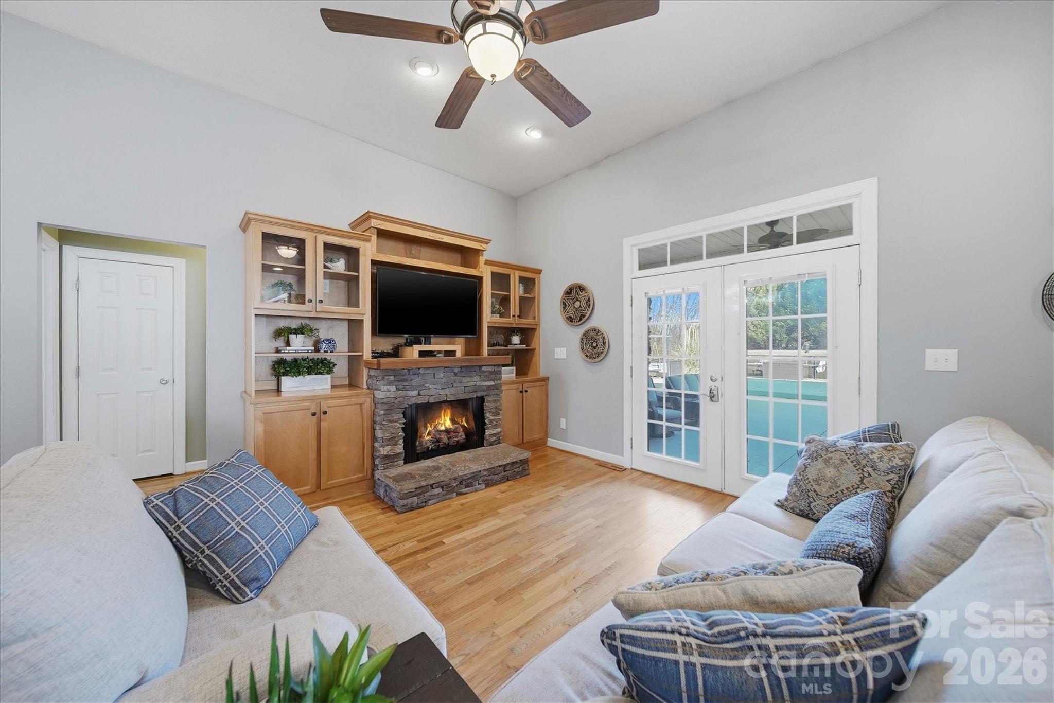 2555 Knox Landing Road Connelly Springs, NC 28612 - Photo 8 of 48 a living room with furniture and a flat screen tv