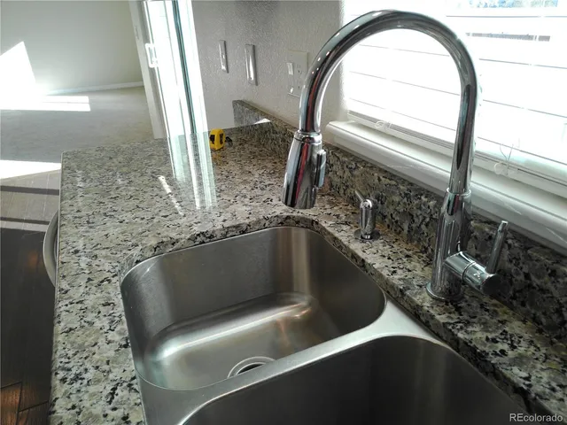 a close view of sink