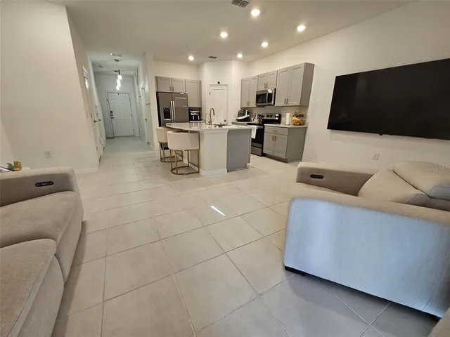 a view of a swimming pool with a lake view