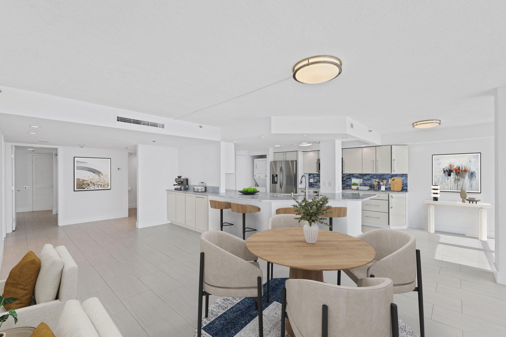 250 South Ocean Boulevard, Unit 9A Boca Raton, FL 33432 - Photo 12 of 57 Living room_kitchen_final.jpg-SMALL