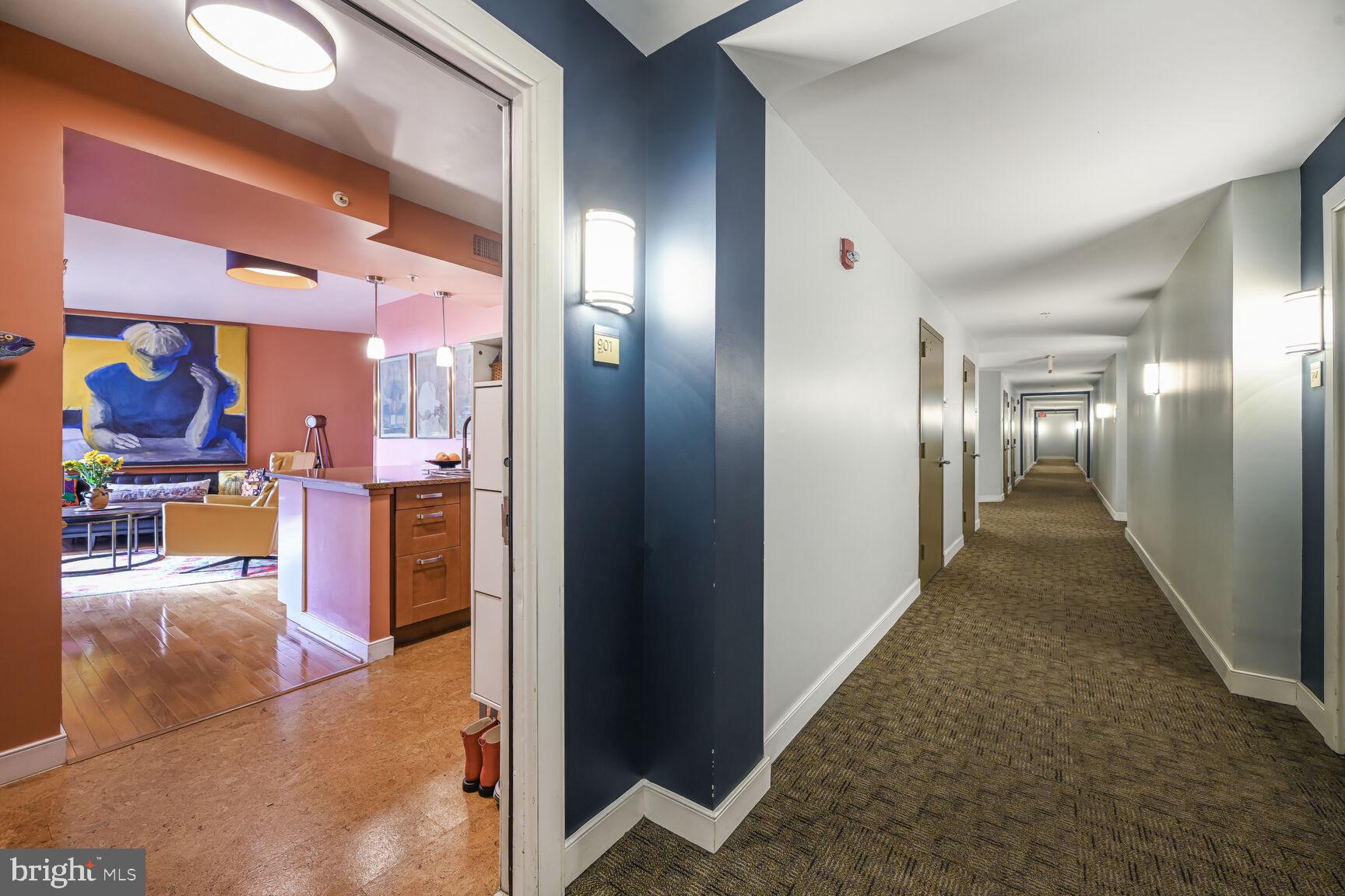 555 Massachusetts Avenue Northwest, Unit 901 Washington, DC 20001 - Photo 25 of 50 a view of hallway with living room