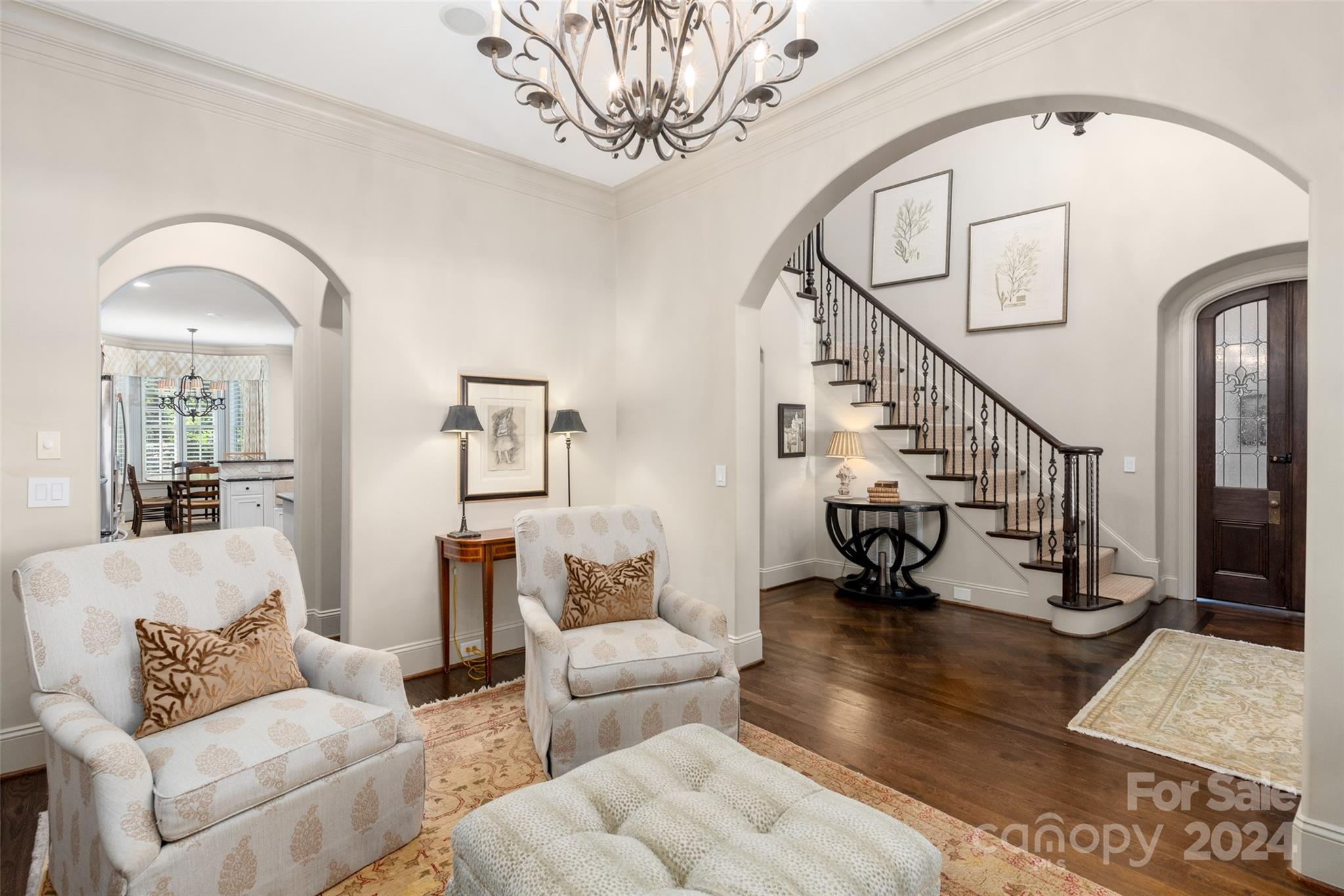 8432 Highgrove Street Charlotte, NC 28277 - Photo 11 of 46 a living room with furniture and wooden floor