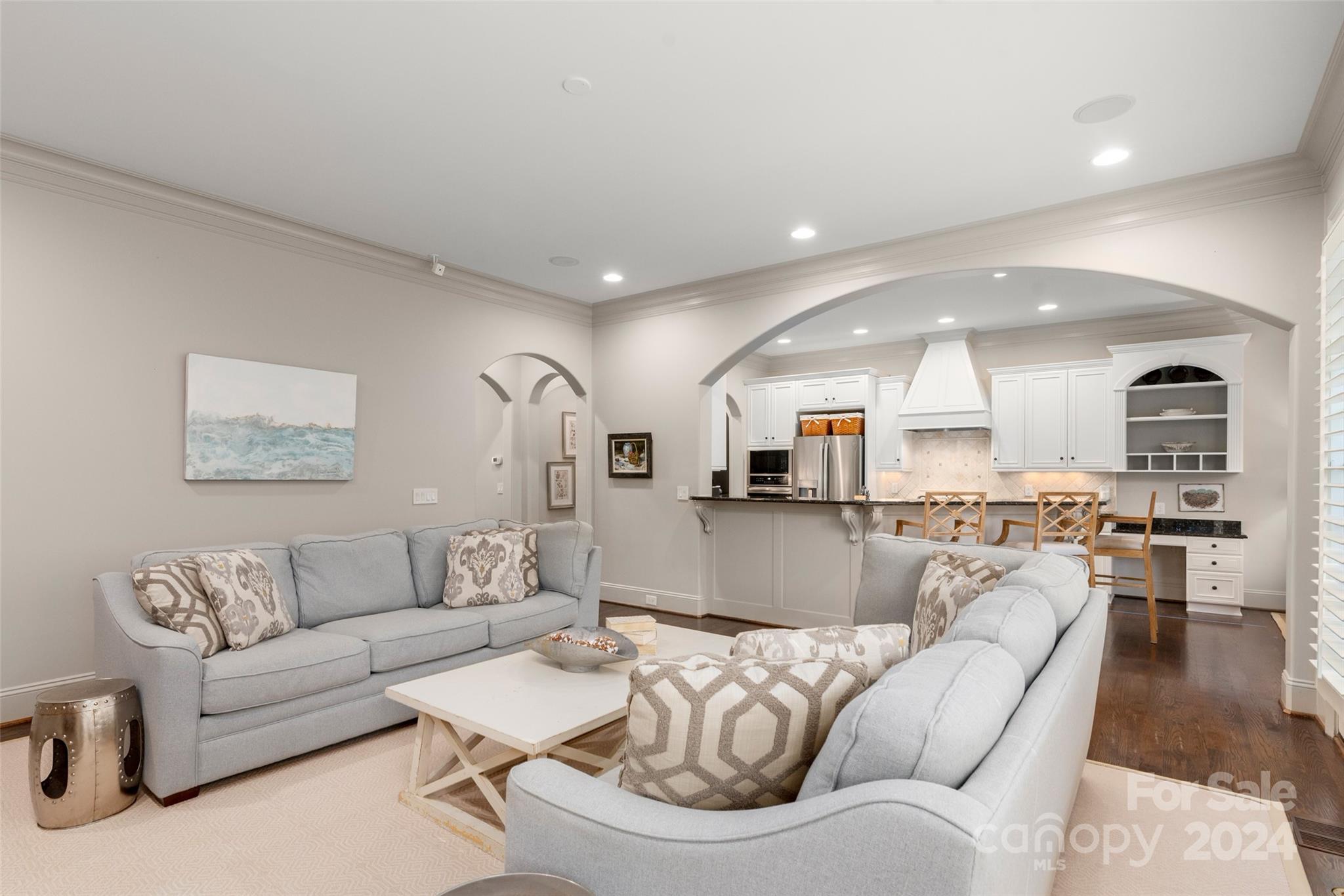 8432 Highgrove Street Charlotte, NC 28277 - Photo 15 of 46 a living room with furniture and a wooden floor