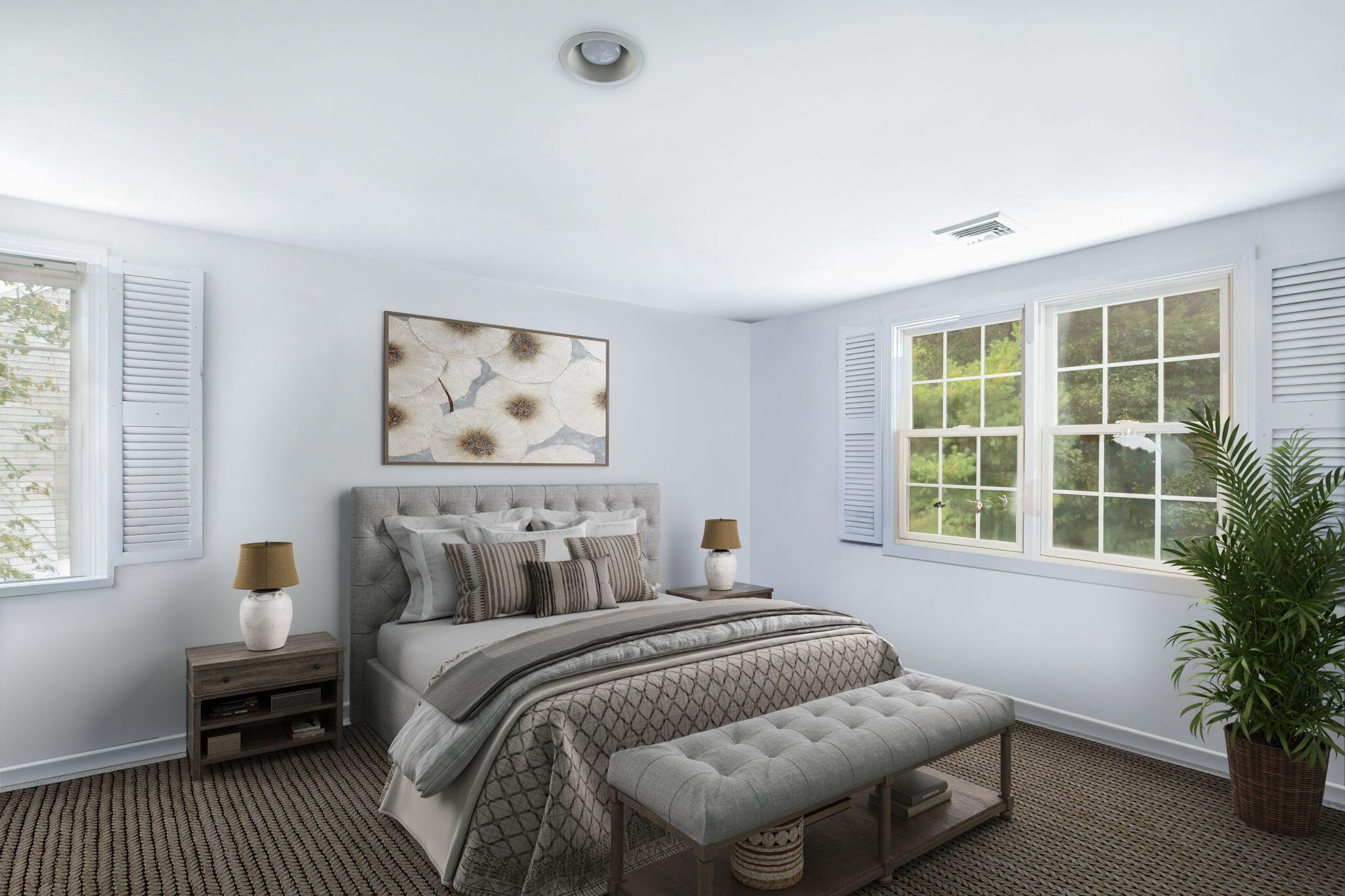 25 Harris Hill Road East Falmouth, MA 02536 - Photo 19 of 37 a bedroom with furniture and a large window