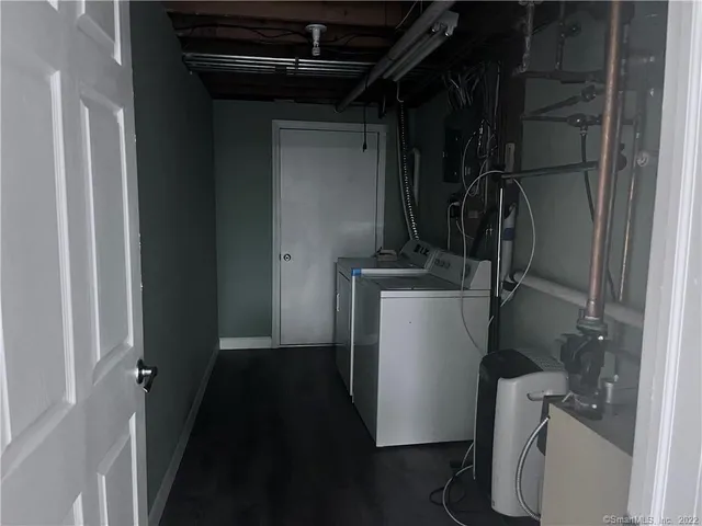 a view of storage and utility room