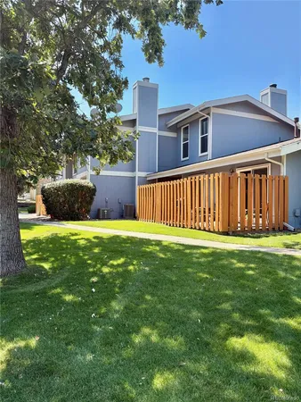 a view of a backyard with a garden