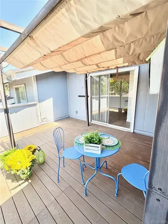 a view of outdoor seating