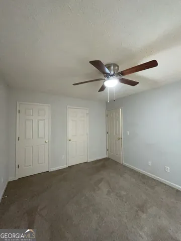 an empty room with a natural light