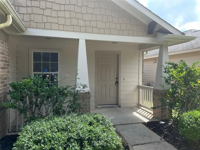 front view of a house with a glass door