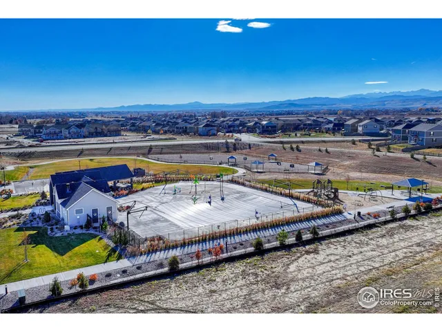 an aerial view of residential house with outdoor space