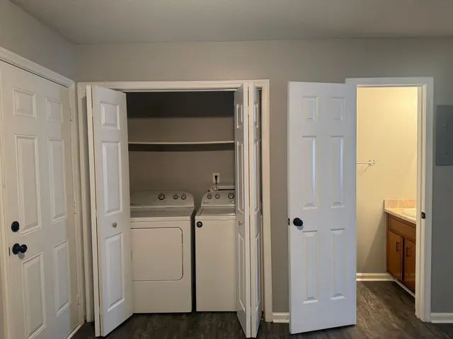 a view of closet area