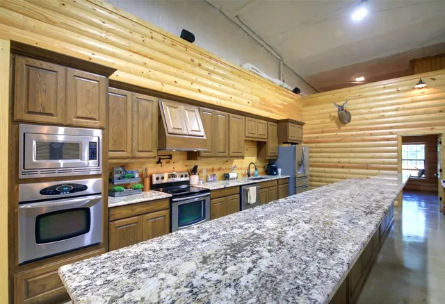 a room with furniture