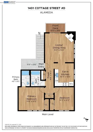 $605,000 | 1401 Cottage Street, Unit D, Alameda, CA 94501