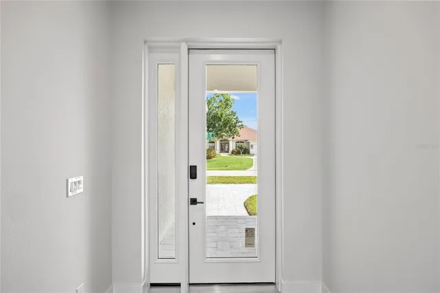 a view of front door