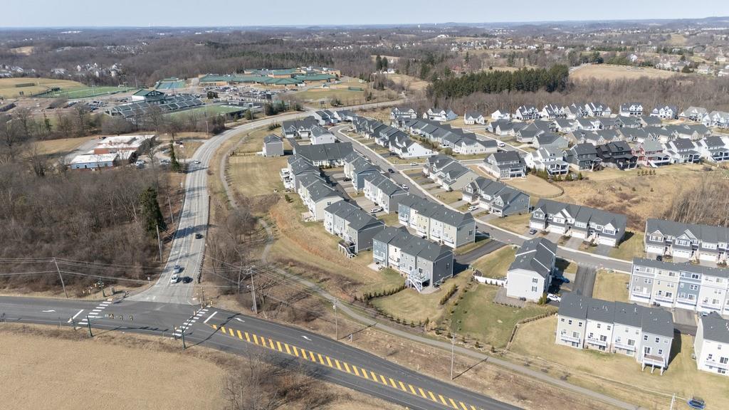 7406 Chestnut Way Gibsonia, PA 15044 - Photo 37 of 42 an aerial view of residential building and lake view