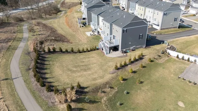 a view of a fireplace in a room