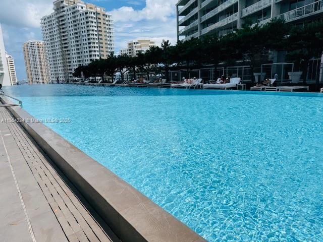 475 Brickell Avenue, Unit 4910 Miami, FL 33131 - Photo 22 of 42 a view of swimming pool from a balcony